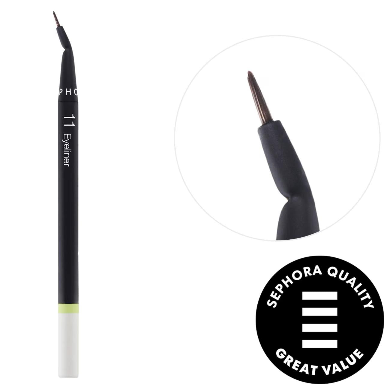 SEPHORA COLLECTION Essential Eyeliner Brush - Precision Angled Vegan Makeup Brush for Perfect Winged Liner SEPHORA Eyeliner Brush - Precision Vegan Makeup Tool eyeliner brush, precision eyeliner, vegan makeup brush, sustainable beauty tools, angled makeup brush, makeup essentials, cruelty-free beauty, eco-friendly cosmetics, SEPHORA COLLECTION, beauty tools, makeup brushes, vegan beauty, sustainable cosmetics