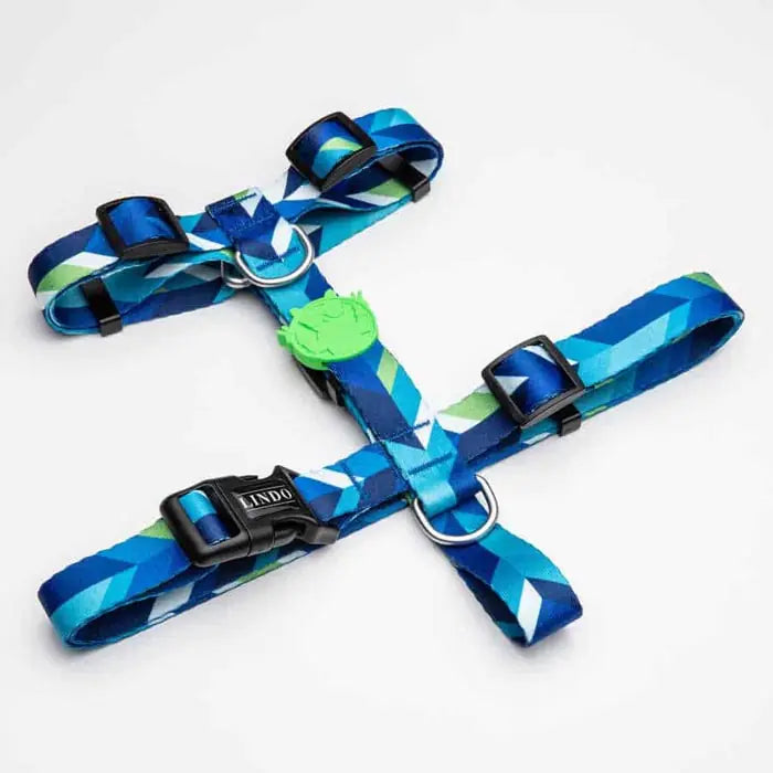 Lindo Blue Dream H-Type Dog Harness for Large Breeds