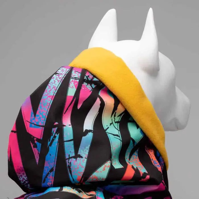 Lindo Cosmo Fleece Lined Waterproof Dog Raincoat for Cold Weather