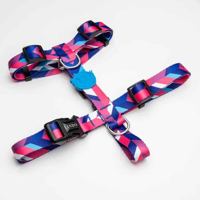 Lindo Pink Dream H-Type Dog Harness Comfort Fit Medium