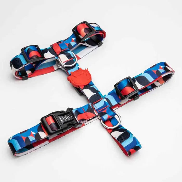 Lindo Red Line H-Type Dog Harness for Large Breeds