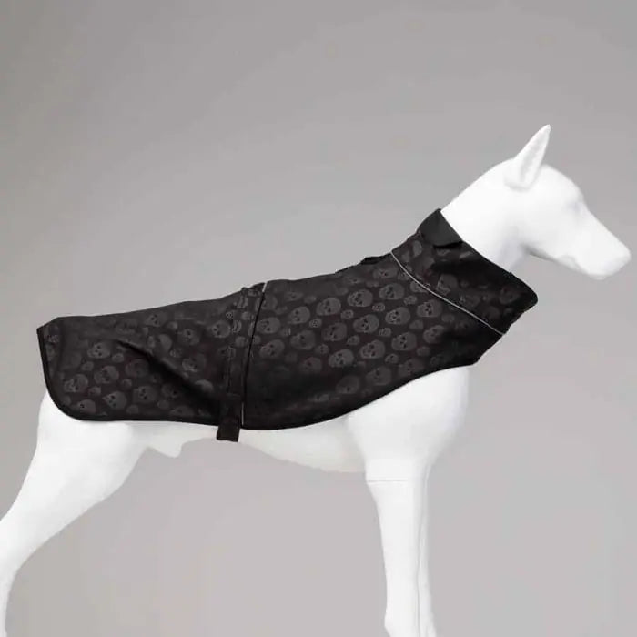 Lindo Softshell Black Skull Dog Raincoat Waterproof Jacket