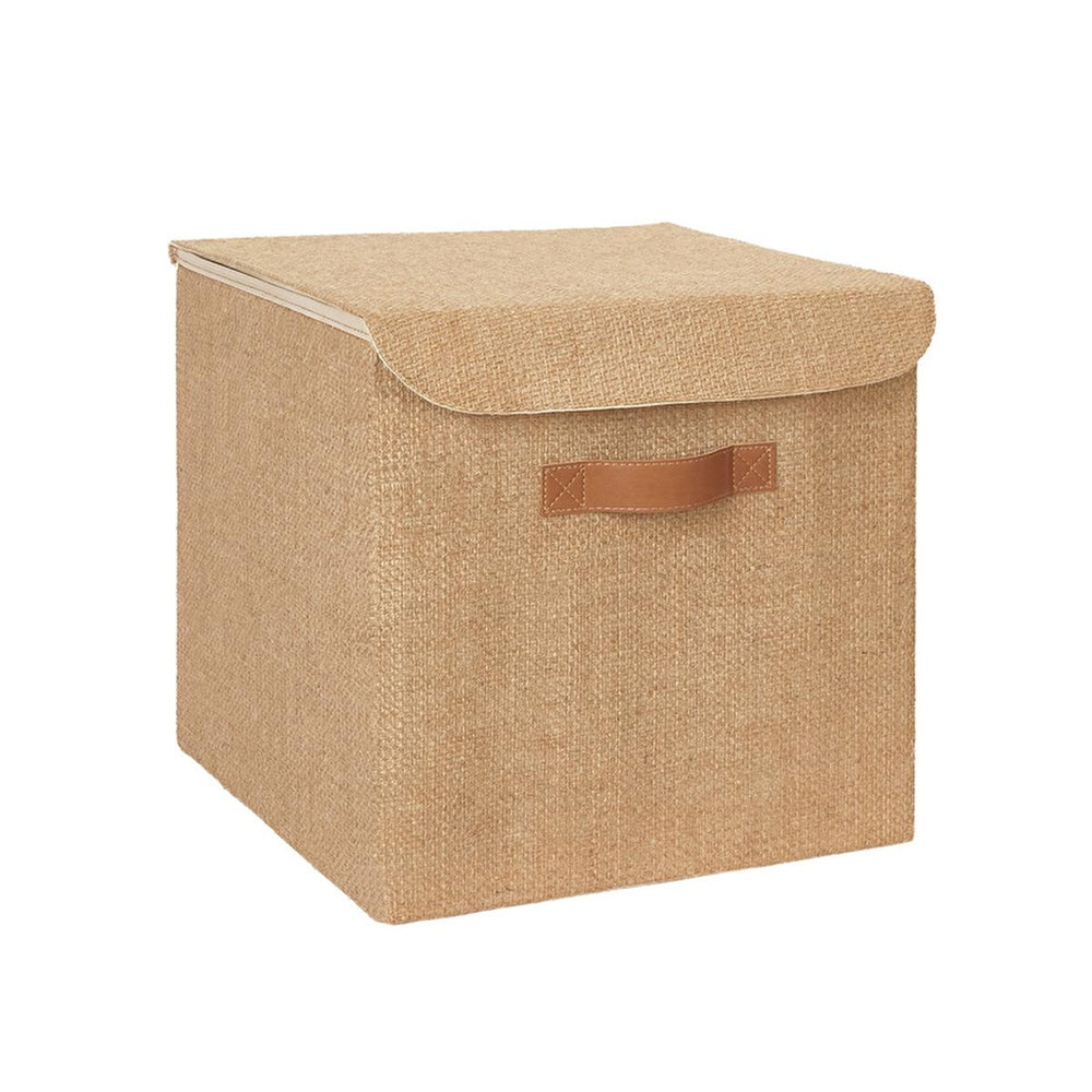Ocean Home Jute Storage Box with Lid - Stylish Decorative Box for Organizing and Storing Items - view 4