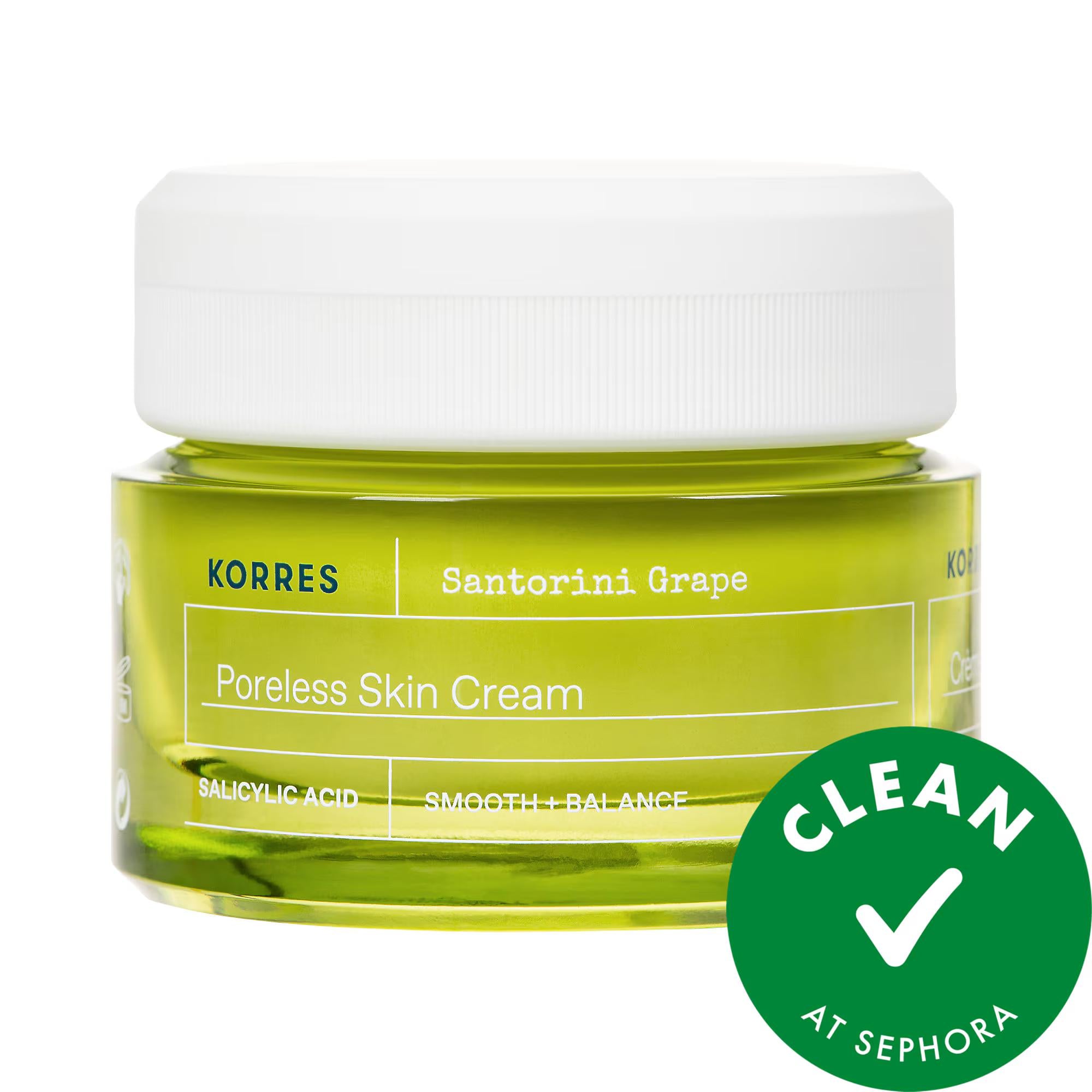 Santorini Grape: Poreless Skin Cream - Lightweight, Oil Control, Acne Treatment, Vegan Moisturizer for Visibly Smoother Skin Santorini Grape Poreless Skin Cream | Oil Control & Pore Minimizing pore minimizing moisturizer, oil control face cream, acne treatment moisturizer, lightweight gel moisturizer, vegan skincare, cruelty-free moisturizer, Santorini grape skincare, salicylic acid moisturizer, mattifying moisturizer, poreless skin cream, facial moisturizer, oily skin, combination skin, enlarged pores, acn