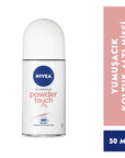 Nivea Powder Touch Women's Roll-On Deodorant 1.7oz - 48-Hour Protection | Nivea