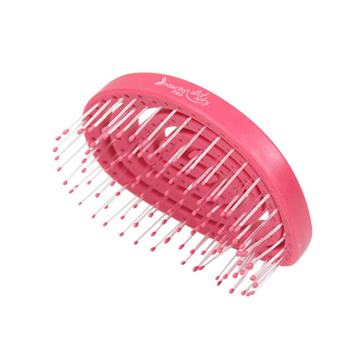 3D Portable Hair Brush - Pink Color | Ergonomic Design - view 3