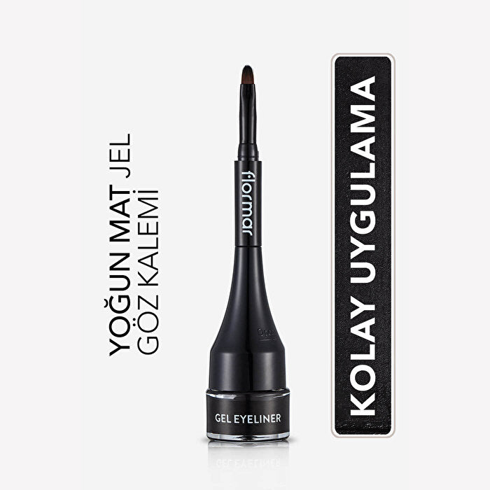 Flormar Gel Liquid Eyeliner GE01 Black - High Pigment Formula | Smooth Finish - view 2