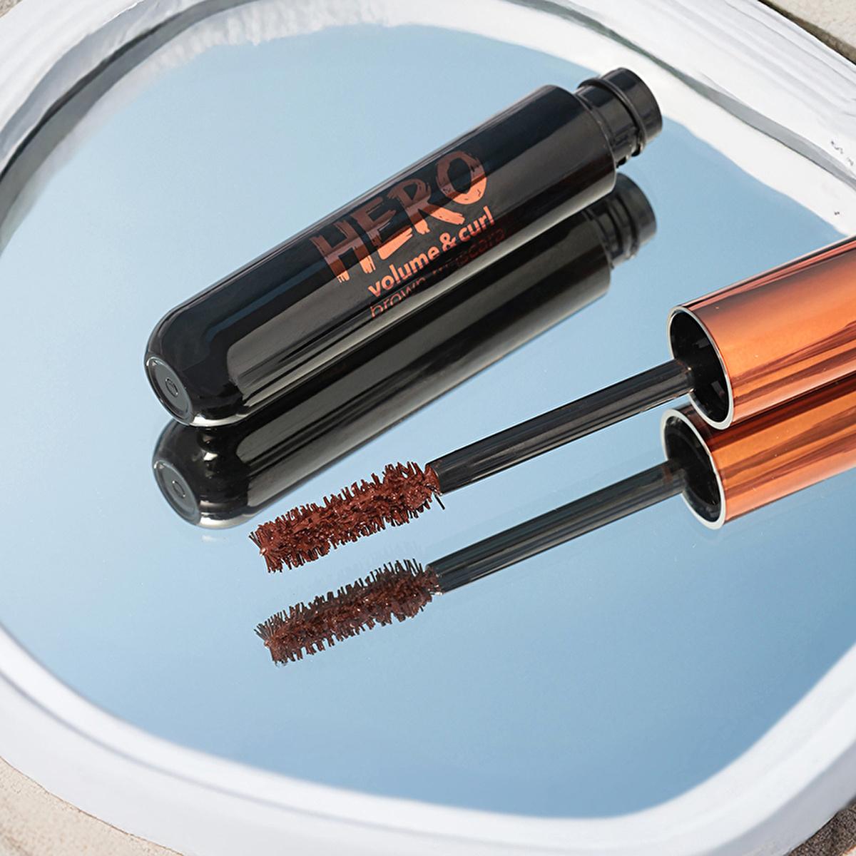 Flormar Hero Volume &amp; Curl Brown Mascara: Long Lasting, Non-Smudge, Clump-Free Formula for Dramatic Lashes Flormar Brown Mascara: Volume &amp; Curl, Long-Lasting, Smudge-Proof volume mascara, curling mascara, brown mascara, long lasting mascara, non-smudge mascara, clump-free mascara, fiber brush mascara, Flormar mascara, eye makeup, mascara for volume and curl, mascara, eye makeup, lash volume, lash curl, non-smudging, smudge proof, clump free, fiber brush, super soft brush, long lasting, dramatic lashes, defi
