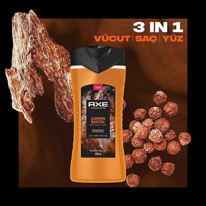 Axe Premium Collection Copper Santal Shower Gel - 10oz | 3-in-1 Formula - view 8