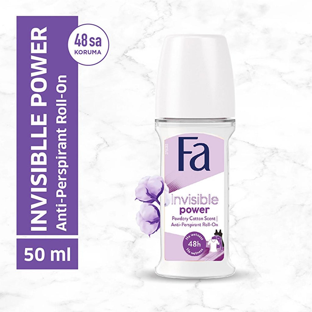 Fa Invisible Power Roll-On Deodorant for Women 50 ml