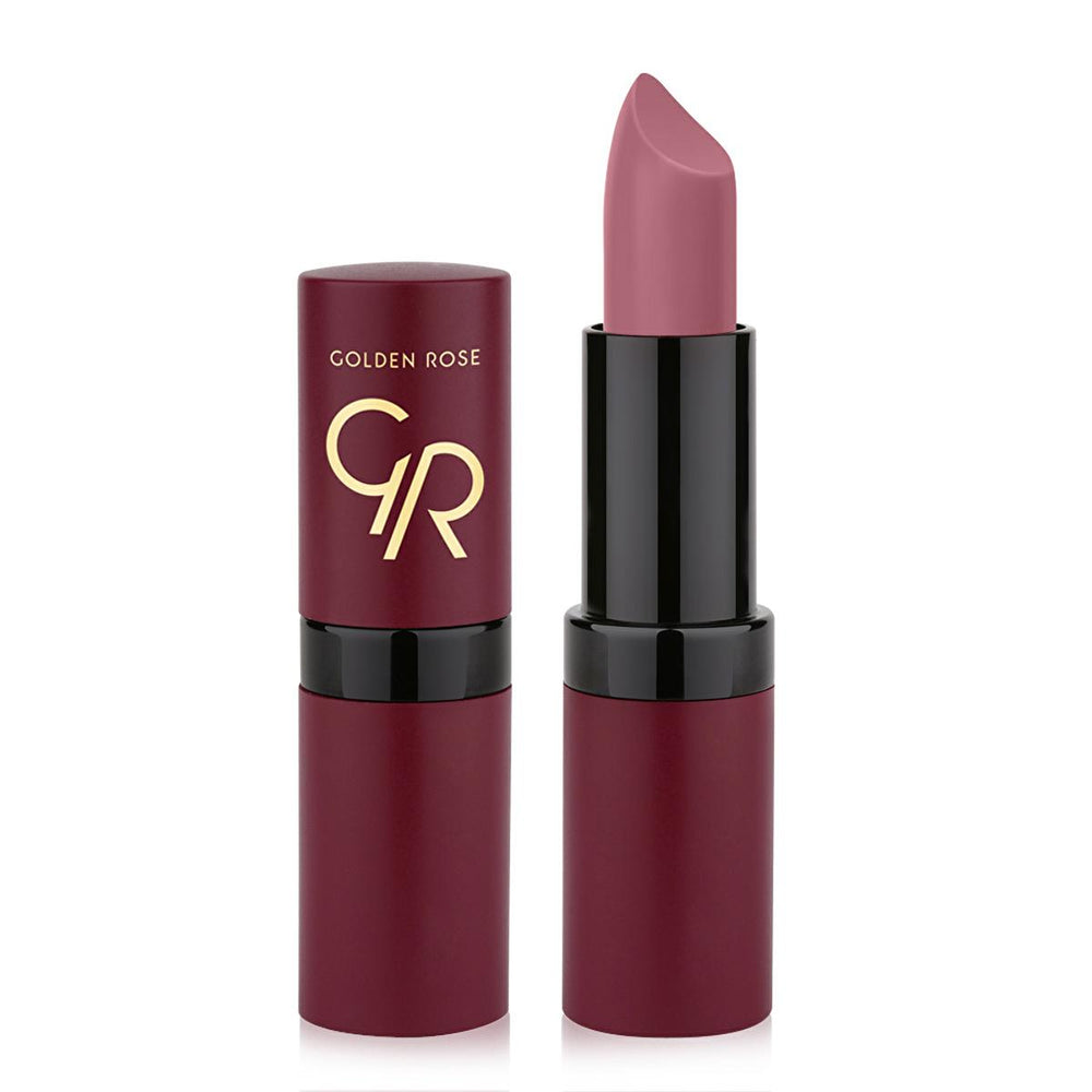 Golden Rose Velvet Matte Lipstick - Long-Lasting Moisturizing Lip Color, Paraben-Free Cosmetic - Lipstick