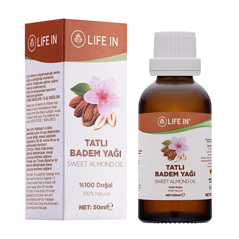 Life In Sweet Almond Oil for Hair & Skin 50 ml