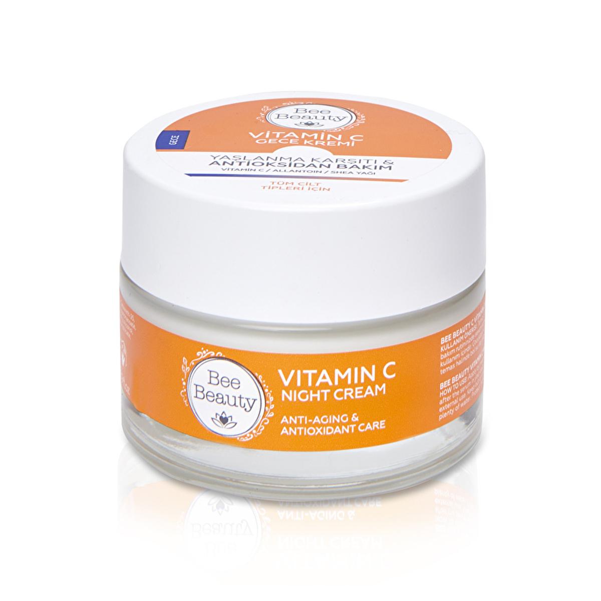 bee beauty vitamin c night cream 50ml, hydrating night cream for all skin types, anti-aging vitamin c cream Bee Beauty Vitamin C Night Cream - Hydrating Formula for All Skin Types | 50 ml Bee Beauty Vitamin C Night Cream - Hydrating & Brightening bee-beauty, vitamin-c, night-cream, hydrating, anti-aging, brightening, all-skin-types, skincare, moisturizer, ai-generated