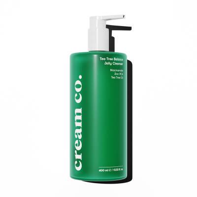 Cream Co. Tea Tree Balance Jelly Cleanser - Gentle Vegan Skincare for Balanced Skin - Cleanser