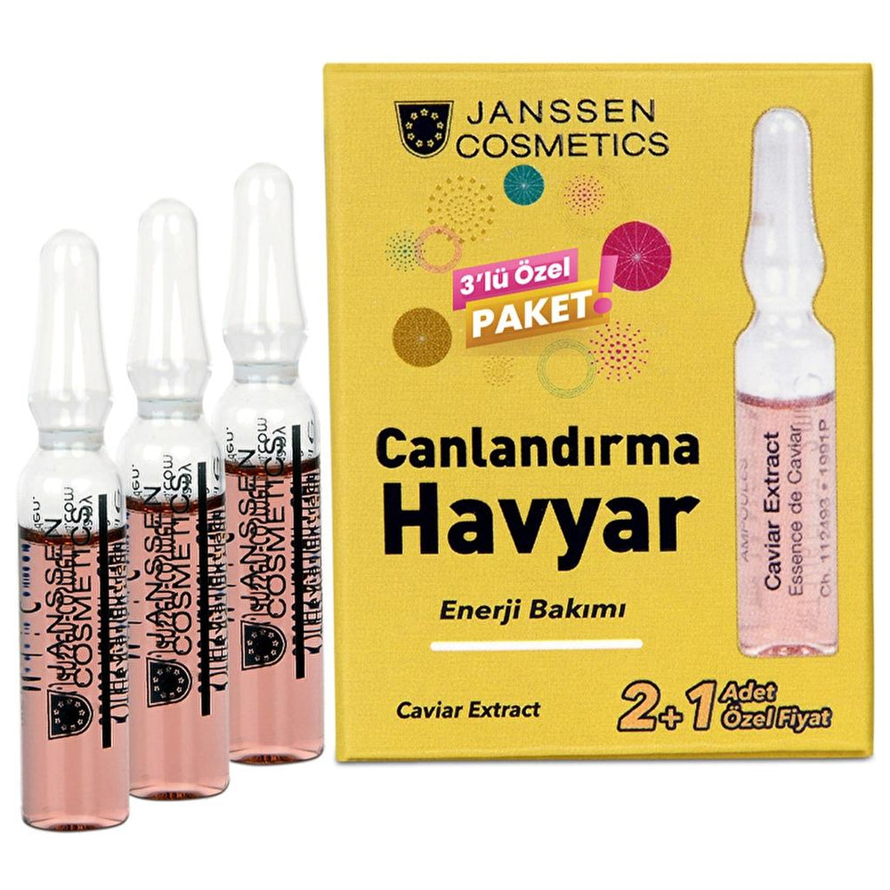 Janssen Cosmetics Caviar Extract Ampoules for Skin Renewal 3-Pack