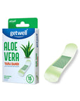 Getwell Aloe Vera Waterproof Adhesive Bandages - Breathable Wound Dressing for Cuts, Scrapes - First Aid Protection & Fast Healing (15 Count) Getwell Aloe Vera Bandages: Waterproof, Breathable Wound Care Adhesive bandage, Waterproof bandage, Breathable bandage, Wound dressing, First aid bandage, Aloe vera bandage, Bandage for cuts, Bandage for scrapes, water-resistant bandage, air-permeable bandage, bandage for minor wounds, infection prevention, wound protection, first aid supplies, family first aid, cuts 