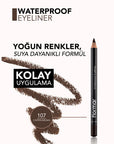 Flormar Waterproof Matte Eyeliner in 107 Copper Brown
