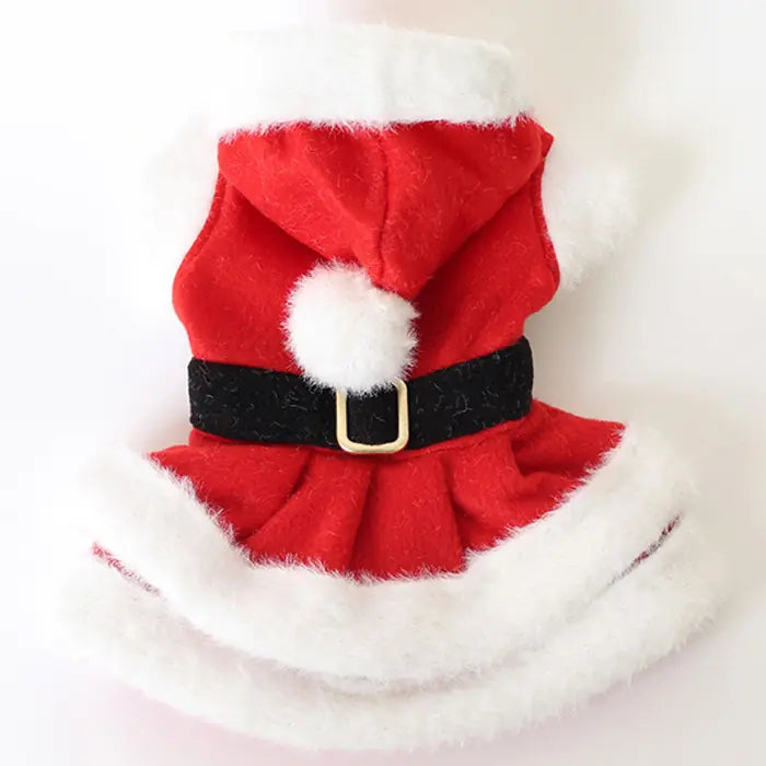 Max Design Mrs. Claus Pet Dress for Cats and Dogs
