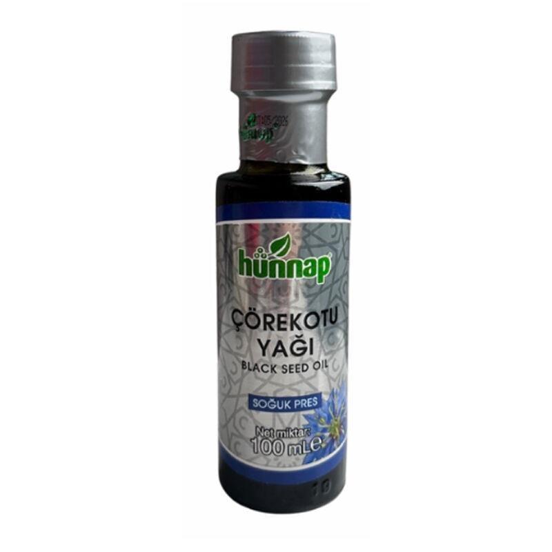 Hünnap Black Seed Oil 100ml - Cold-Pressed Çörekotu Yağı for Natural Health and Wellness Hünnap Black Seed Oil 100ml - Pure Cold-Pressed Çörekotu Yağı Black seed oil, Cold-pressed oil, Natural health supplements, Çörekotu yağı, Herbal oil for wellness, Health-conscious, Dietary supplements, Wellness products, Liquid health supplements, Pure black seed oil, 100ml, Natural remedies, Immune support
