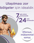 Sesu Men's Hair Removal Cream Spray - 8 Minute Quick Hair Removal, Moisturizing, Dermatologically Tested - 5.07 fl - view 4