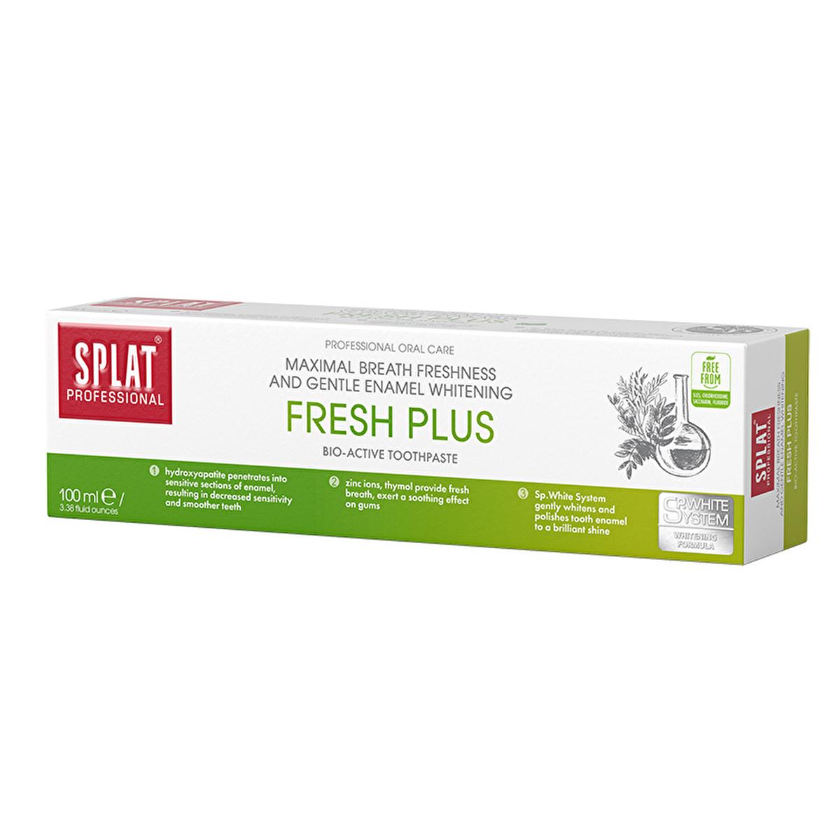 Splat Fresh Plus Toothpaste - Hydroxyapatite Whitening & Sensitive Teeth Care Splat Fresh Plus Toothpaste - Natural Whitening & Sensitivity Care Splat Fresh Plus Toothpaste, Hydroxyapatite toothpaste, Natural oral care products, Whitening toothpaste, Sensitive teeth care, Oral hygiene, Toothpaste with natural ingredients, Gentle whitening, Enamel strengthening, Breath freshening