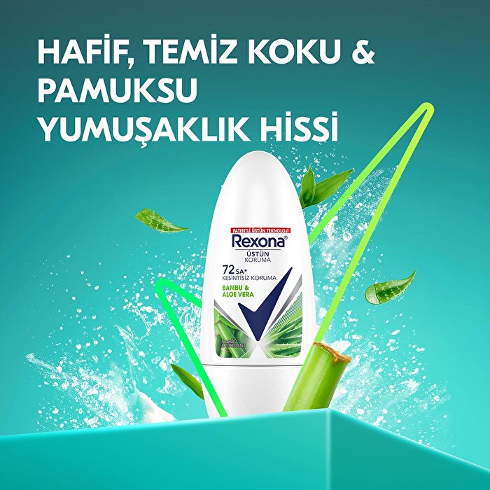 Rexona Bamboo & Aloe Vera Roll On Deodorant 50ml - 72 Hour Protection | Women's Care - view 4