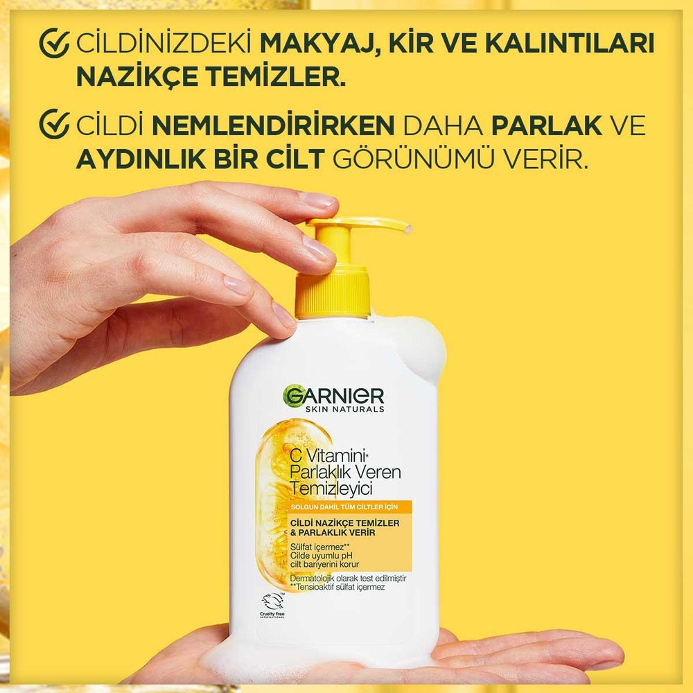 Garnier Vitamin C Brightening Facial Cleanser - 8.45 fl oz - Enhances Skin Radiance & Provides Antioxidant Benefits - image 5