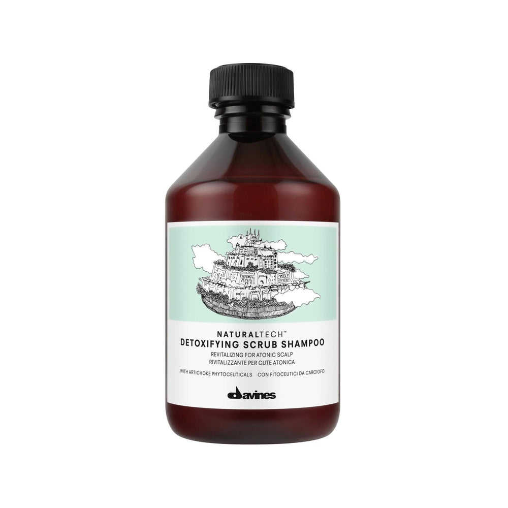Davines Detoxifying Scrub Shampoo - Natural Detoxifying Hair Care for Scalp Health - 8.45 fl oz - Shampoo