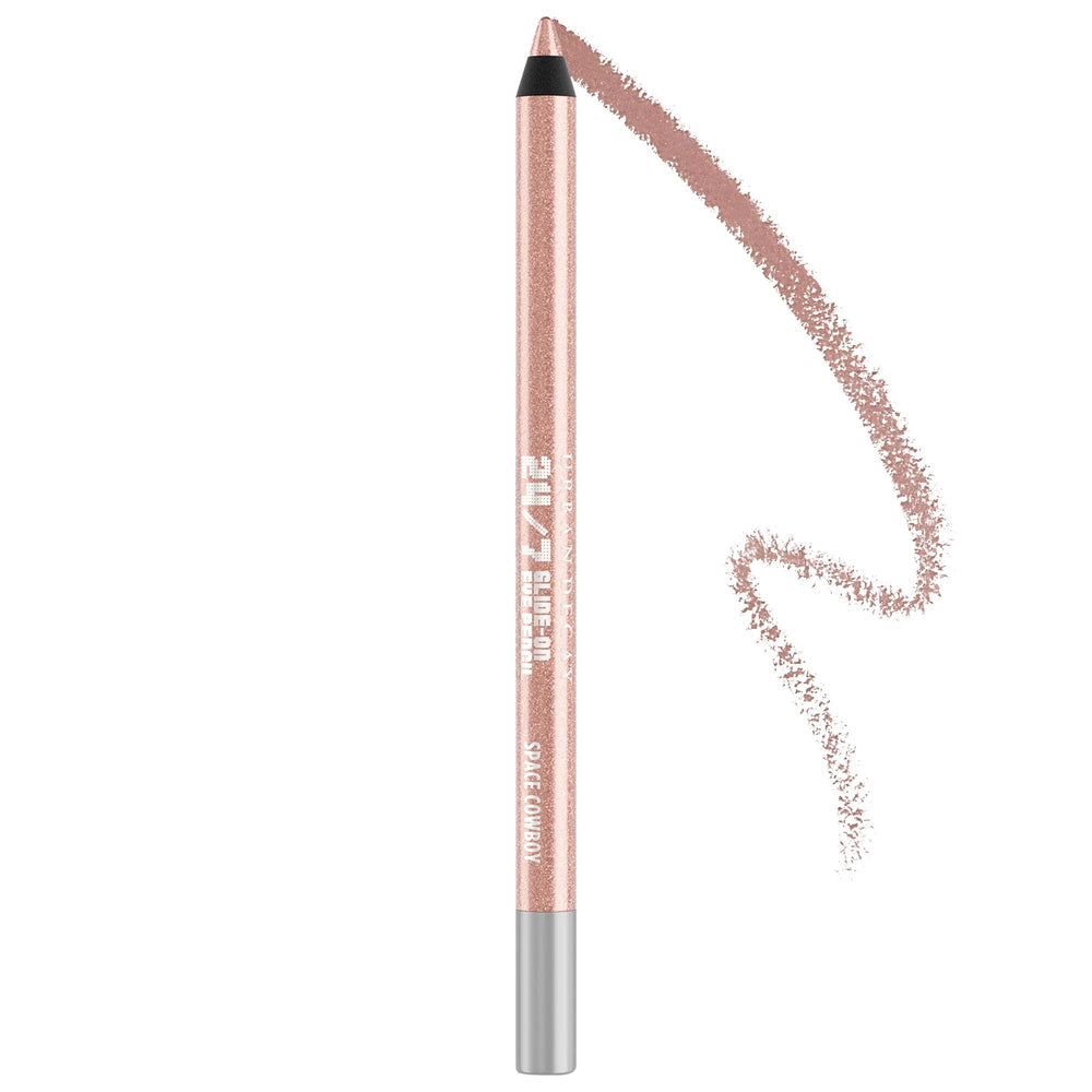 Urban Decay 24/7 Glide-On Waterproof Eyeliner Pencil - Space Cowboy: Long Lasting, Smudge-Proof Shimmery Nude Vegan Eyeliner Urban Decay Space Cowboy Waterproof Eyeliner - Long Lasting waterproof eyeliner pencil, long lasting eyeliner, smudge proof eyeliner, vegan eyeliner, cruelty-free eyeliner, Space Cowboy eyeliner, shimmery nude eyeliner, 24/7 eyeliner, eyeliner pencil for sensitive eyes, paraben free eyeliner, eyeliner, eye makeup, makeup, cosmetic, long-wearing, smudge-resistant, shimmer, nude, eye pe
