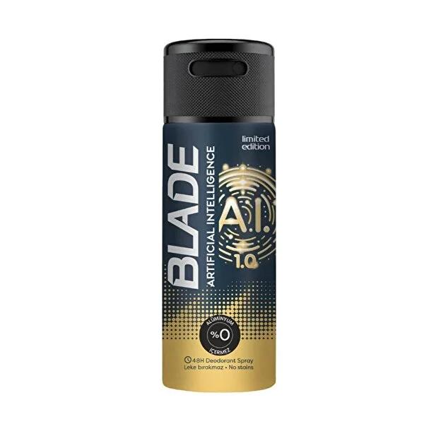 Blade AI 1.0 Deodorant: Experience AI-Designed Woody Freshness, Long-Lasting Odor Control - 150ml Blade AI Deodorant: AI-Designed Freshness & Long-Lasting Odor Control Blade AI Deodorant, AI deodorant, Men's deodorant, Long lasting deodorant, Woody fragrance deodorant, Fresh scent deodorant, Best deodorant for men, 150 ml deodorant, deodorant, men's fragrance, long-lasting freshness, body odor control, woody scent, fresh scent, AI fragrance, fragrance, grooming, personal care, daily use, confidence, revital