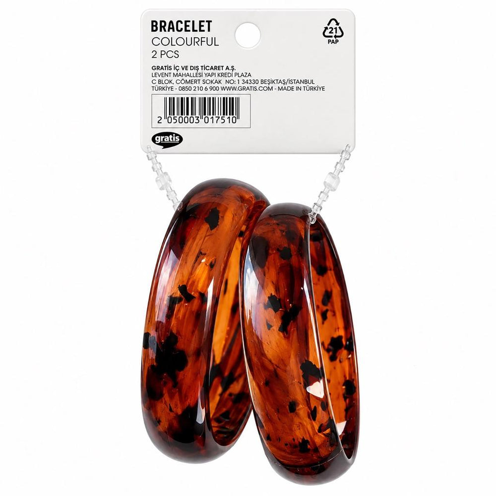 Eklips Brown Spa Wristbands for Face Washing 2 Pack