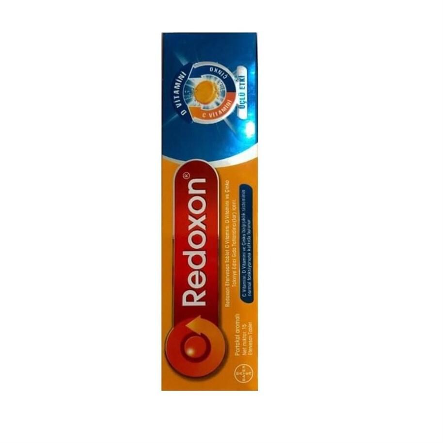 Redoxon Dietary Supplement Effervescent Vitamin Tablet - Immune System Support with Vitamin C, D, and Zinc Redoxon Effervescent Vitamin Tablet - Immune Boost Dietary Supplement, Effervescent Vitamin Tablet, Immune System Support, Vitamin C Supplement, Zinc and Vitamin D Supplement, Health Supplements, Wellness Products, Immune Boost, Energy Support, Bone Health, Muscle Health, Orange Flavor, Easy to Consume Supplements