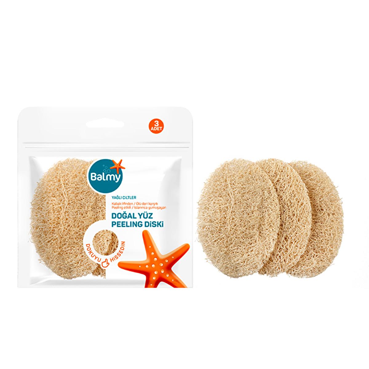 Balmy Natural Exfoliating Face Disk - Gentle Pumpkin Fiber Skincare for Acne & Oily Skin Balmy Natural Exfoliating Face Disk - Gentle Pumpkin Fiber Skincare natural exfoliating face disk, pumpkin fiber skincare, acne cleansing product, oily skin care, natural skincare Turkey, gentle exfoliation, natural skincare products, acne treatment, blackhead removal, sensitive skin friendly, eco-friendly skincare
