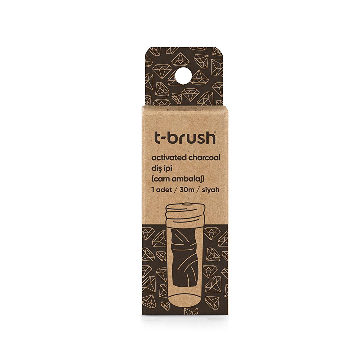 T-Brush Eco-Friendly Activated Charcoal Dental Floss - 30m, Vegan, Sustainable Oral Care T-Brush Eco-Friendly Dental Floss - Sustainable Oral Care eco-friendly dental floss, natural oral care products, vegan dental floss, activated charcoal floss, sustainable oral hygiene, sustainable living, oral care, eco-friendly oral care, natural dental floss, vegan oral care, biodegradable dental floss, recyclable dental floss, glass container dental floss, mint flavored dental floss, healthy gums, plaque removal, fre