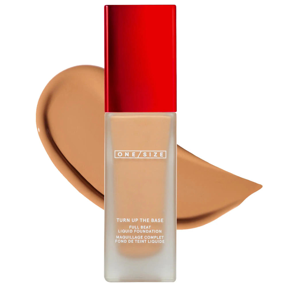 Turn Up the Base - Waterproof Liquid Foundation for Full Coverage | Vegan & Cruelty-Free Turn Up the Base Waterproof Liquid Foundation - Full Coverage & Vegan waterproof foundation, long-wear liquid foundation, full coverage foundation, vegan foundation, cruelty-free foundation, makeup, face makeup, liquid foundation, waterproof makeup, sweatproof foundation, sensitive skin friendly, dermatologist-tested, non-comedogenic, natural ingredients, cosmetic, beauty product