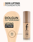 Flormar Anti-Aging Foundation with SPF 30 - Natural Coverage & Skincare Benefits - view 4