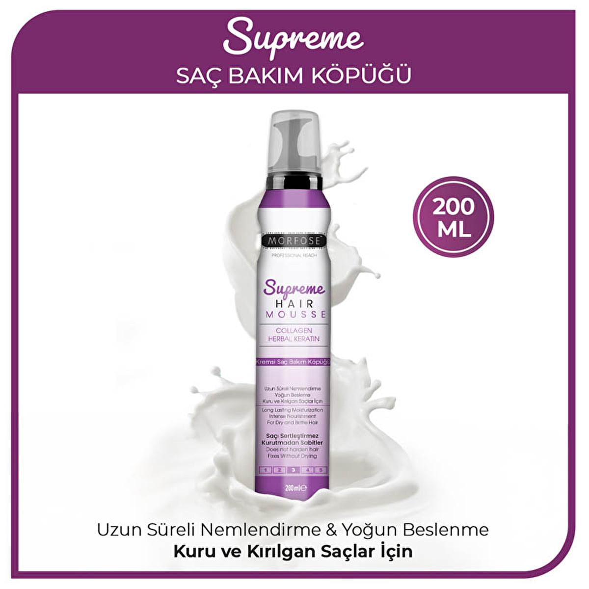 Morfose Supreme Supreme Hair Styling Mousse with Ceramide, Keratin, and Collagen - Nourishing, Strong Hold, 6.76 fl oz Morfose Supreme Hair Mousse - Nourishing & Strong Hold Hair Styling Mousse, Nourishing Hair Care, Ceramide Hair Products, Keratin Hair Treatment, Collagen Hair Care, Hair Styling Products, Hair Care with Ceramide, Strong Hold Styling Mousse, Healthy Hair Products, Morfose Hair Care, Hair Mousse with Keratin, Hair Styling for Women, Daily Hair Care, Long-Lasting Hairstyles