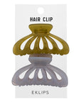 Eklips Frosted Seashell Hair Clips 2-Pack