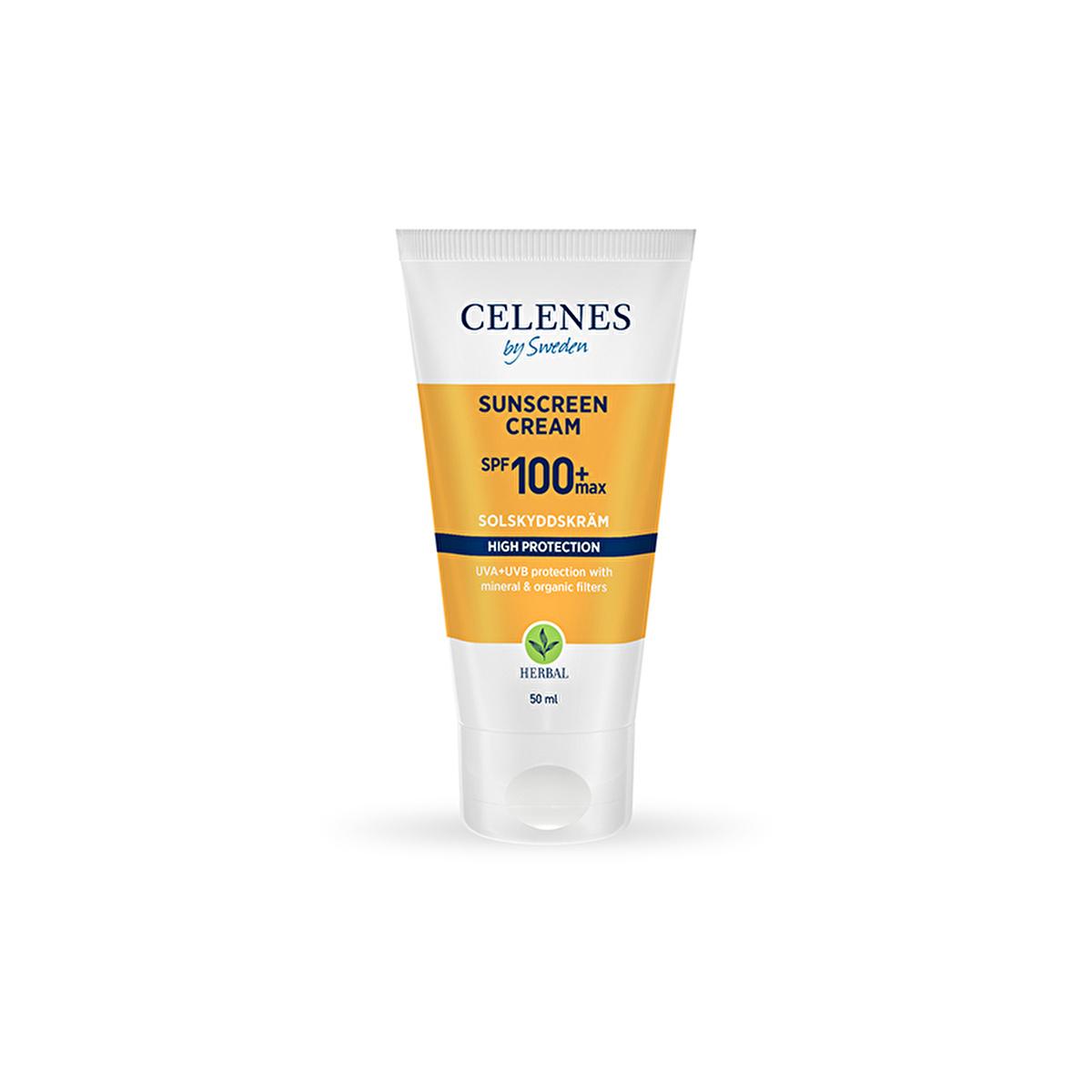Celenes Herbal Sunscreen SPF 100+ Max: Ultimate UVA/UVB Protection, Mineral & Organic Filters, Fragrance-Free, Sun Damage Repair Cream Celenes SPF 100+ Sunscreen: High UV Protection, Herbal Formula Sunscreen SPF 100, High protection sunscreen, Mineral sunscreen, Organic sunscreen, Sunscreen for all skin types, Water resistant sunscreen, Paraben free sunscreen, UV protection cream, Sun damage repair cream, fragrance free sunscreen, Sunscreen, SPF 100+, UVA/UVB protection, mineral sunscreen, organic sunscreen