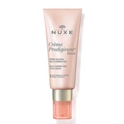 nuxe creme prodigieuse boost silky cream 40ml, multi correction cream for normal and dry skin, nuxe skincare product with natural ingredients Nuxe Creme Prodigieuse Boost Multi Correction Silky Cream - 40 ml Nuxe Creme Prodigieuse Boost - Silky Cream | 40 ml nuxe, silky-cream, skin-care, anti-aging, moisturizer, natural-ingredients, normal-skin, dry-skin, ai-generated, beauty