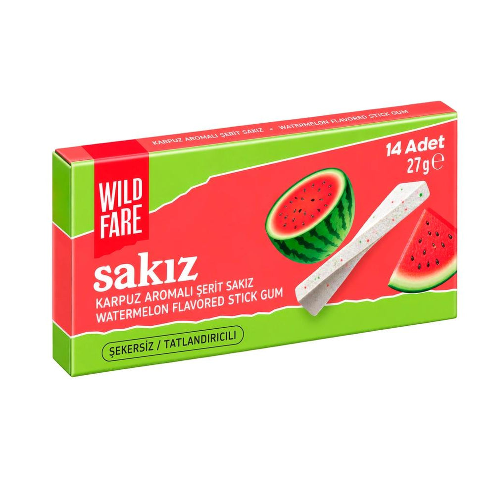 Wildfare Watermelon Flavored Strip Gum Refreshing Taste 27g
