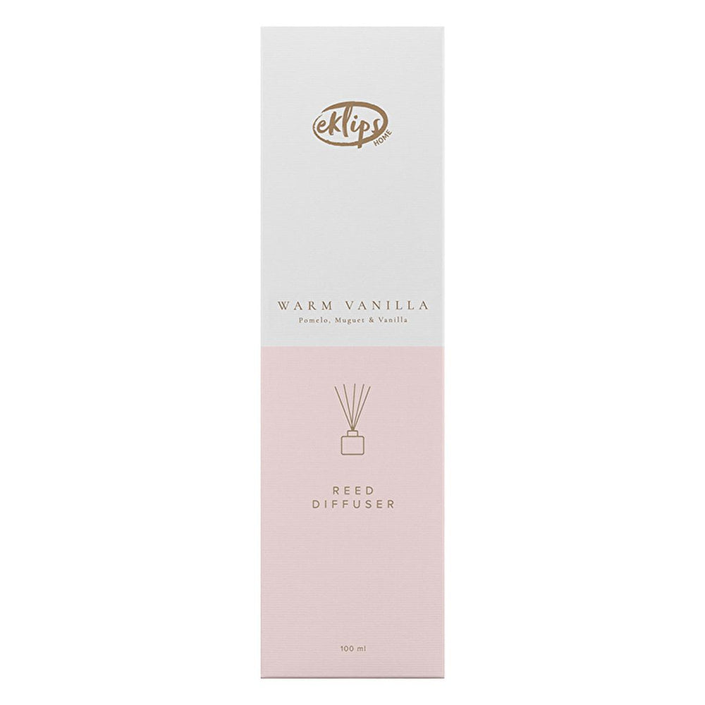 Eklips Reed Diffuser Warm Vanilla - 100ml Home Fragrance with 240mm Reed Sticks - view 2