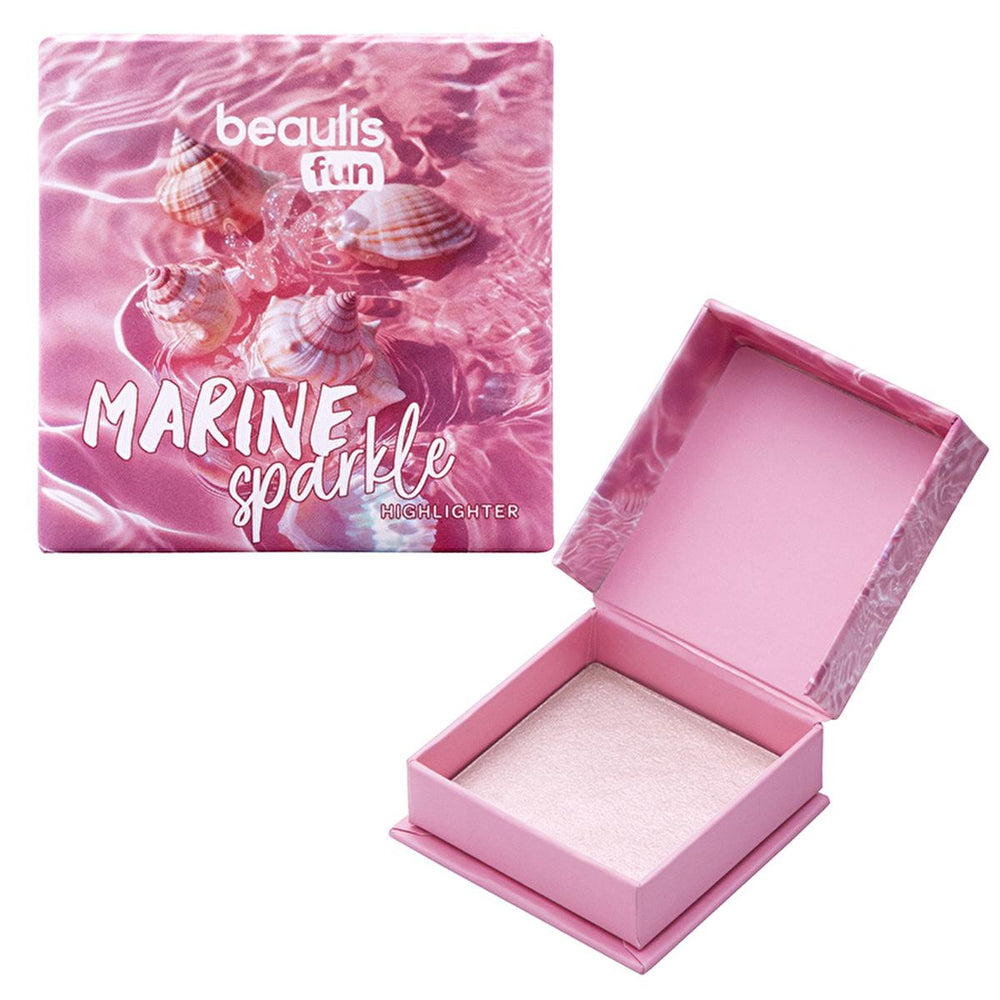 Beaulis Mineral Highlighter Powder - Marine Sparkle Toz Aydınlatıcı for Natural Glow & Radiant Face Highlighting - view 4