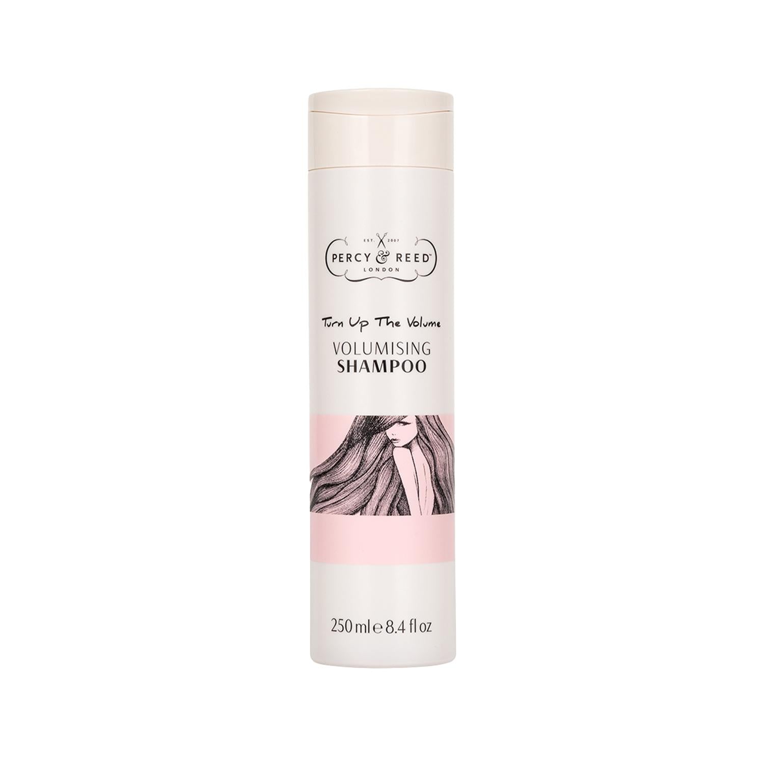 Percy & Reed Turn Up The Volume: Sulfate-Free Volumizing Shampoo for Fine Hair - Achieve Thicker, Fuller Hair (8.45 fl oz) Percy & Reed Volumizing Shampoo: Sulfate-Free Volume! volumizing shampoo, sulfate-free shampoo, shampoo for fine hair, thickening shampoo, hair volume shampoo, sulfate free volumizing shampoo, volumizing hair care, sulfate free hair care, fine hair shampoo, thin hair shampoo, shampoo, hair cleanser, hair volume, hair thickness, hair body, increased hair volume, hair care products, hair 