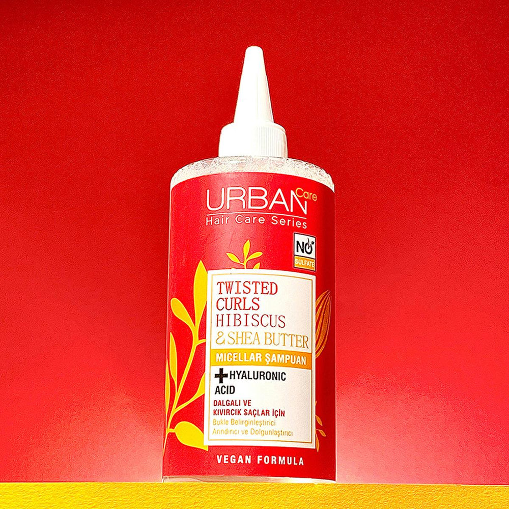 Urban Care Sulfate-Free Micellar Shampoo for Curly Hair - Gentle, Moisturizing, and Frizz-Reducing with Hibiscus & - Shampoo
