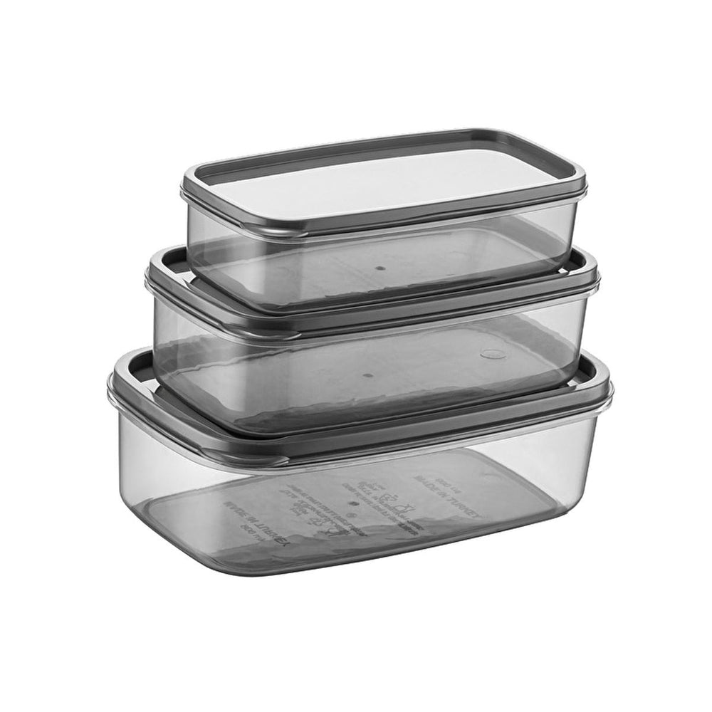 Bee Home Storage Containers - Durable Polypropylene Kitchen Organizers, Dishwasher Safe Transparent Storage Boxes