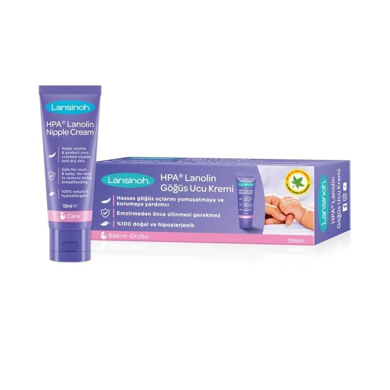 Lansinoh Nipple Cream for Breastfeeding Mothers: Soothes Sore & Cracked Nipples - Lanolin Balm for Pain Relief & Safe Baby Feeding - 0.34 fl oz - image 2