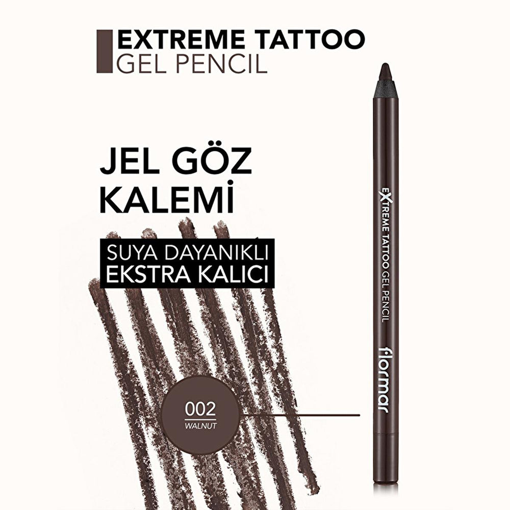 Flormar Extreme Tattoo Waterproof Gel Eyeliner - Long-Lasting, Smudge-Proof Eye Makeup - view 4