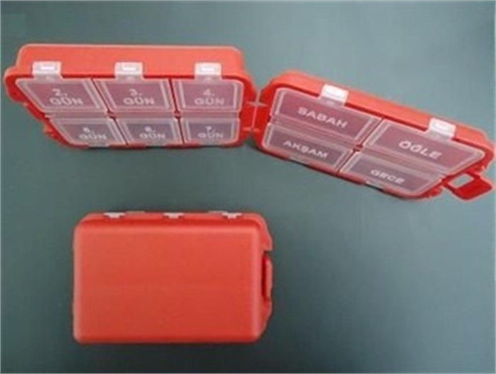 Maxi Haftalık Hap Kabı - Weekly Pill Box for Medication Management Maxi Haftalık Hap Kabı - Weekly Pill Box weekly pill box, medication organizer, pill container, medication management tool, weekly medication box, medication adherence, pill organizer, medication reminder, travel pill box, medication management, health organization, pharmacy accessories