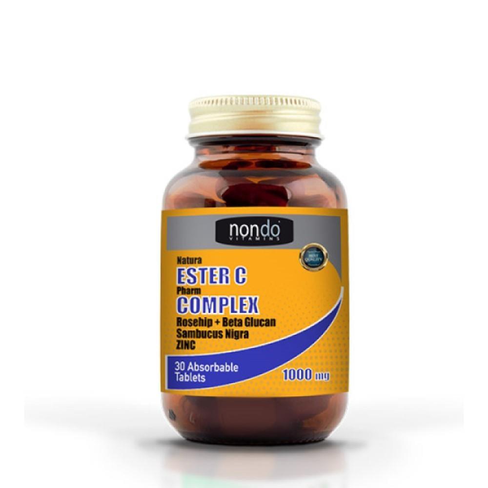 Nondo Ester C Complex Vitamin C Supplement - 30 Absorbable Tablets for Immune System Support Nondo Ester C Complex - Vitamin C Supplement for Immune Support Vitamin C supplement, Immune system support, Antioxidant supplement, Dietary supplement, Health and wellness products, Immune health, Natural health products, Wellness supplements, Vitamin C, Zinc supplement, Beta Glucan